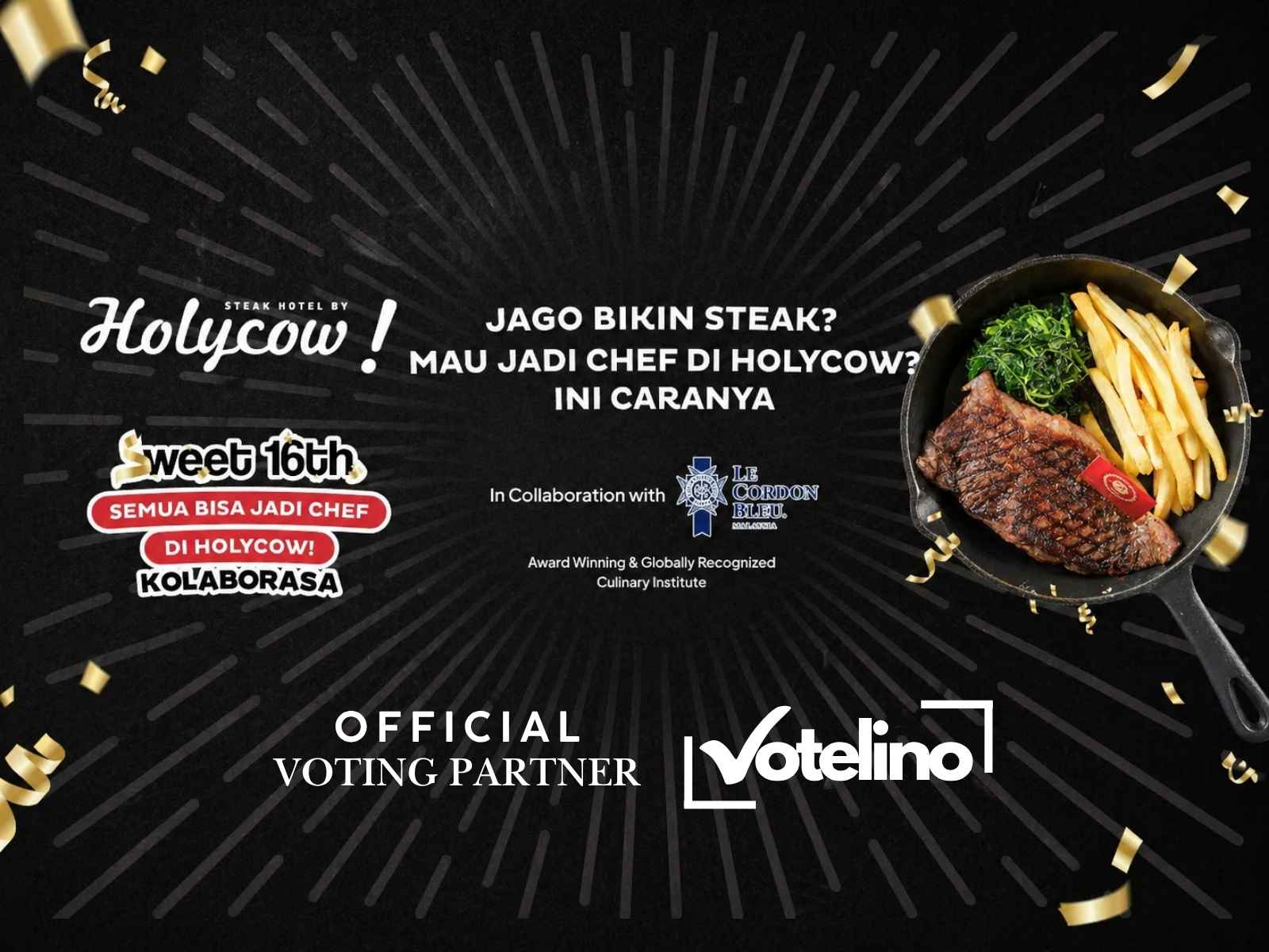 HOLYCOW! SWEET 16TH – Kolaborasa: Semua Bisa Jadi Chef di HOLYCOW!
